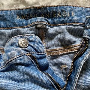 American Eagle Ripped Straight Leg Jeans
